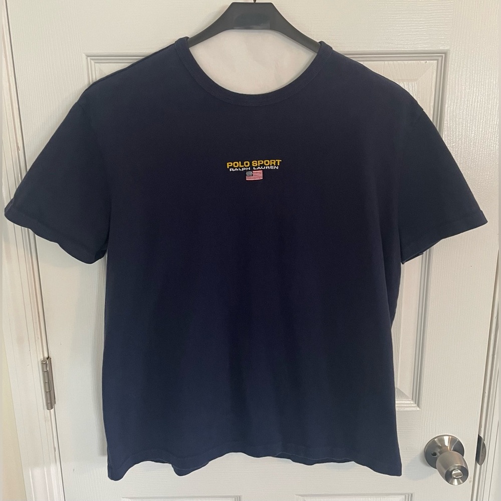 Polo Sport Ralph Lauren T-Shirt Men's USA- Navy Blue Large